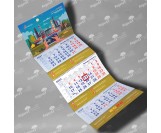 календарь квартальный с тремя рекламными полями в Новосибирске